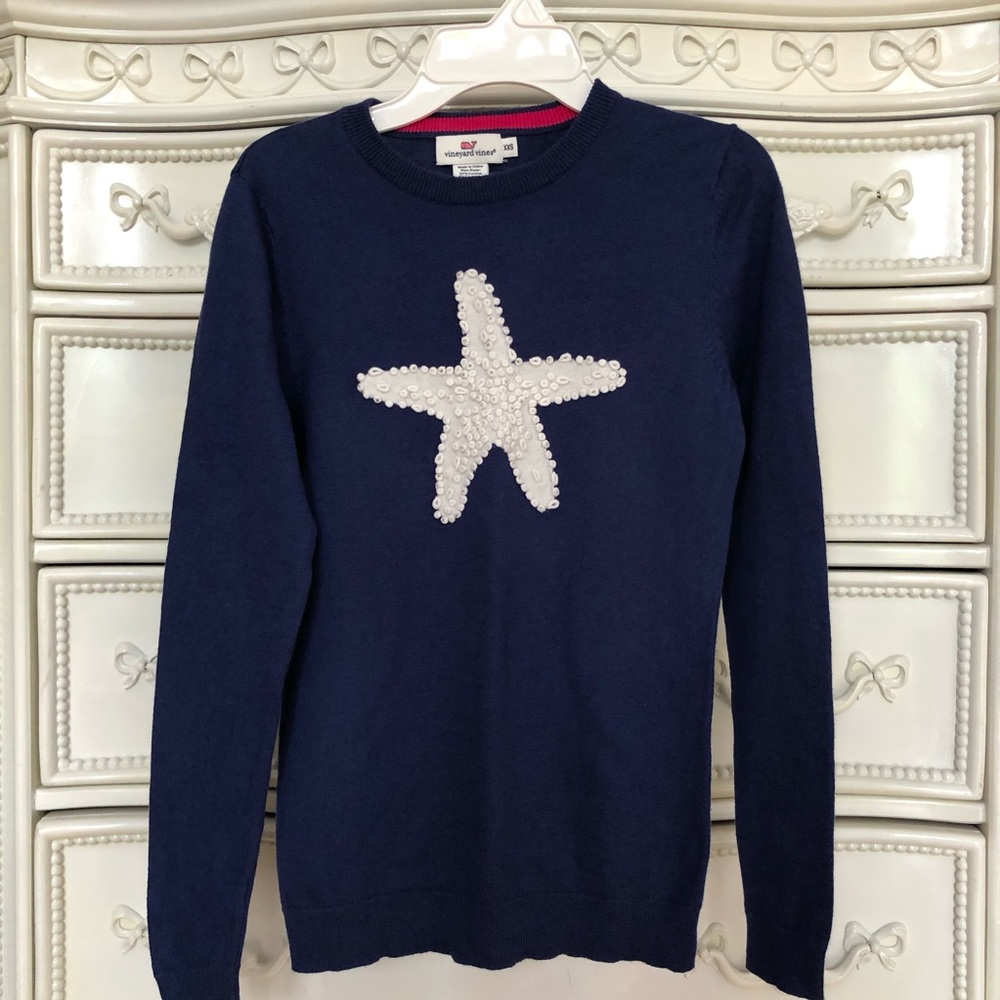 Luxury VINEYARD VINES Cashmere blend sweater Womens Xxs or teen 14